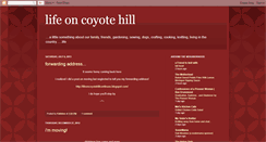 Desktop Screenshot of coyotehillkitchen.blogspot.com