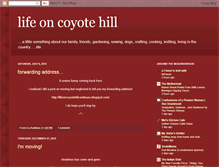 Tablet Screenshot of coyotehillkitchen.blogspot.com