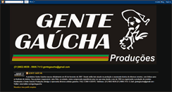 Desktop Screenshot of gentegauchaproducoes.blogspot.com