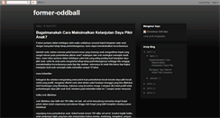 Desktop Screenshot of former-oddball.blogspot.com