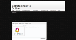 Desktop Screenshot of entretenimientonlinegratis.blogspot.com