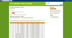 Desktop Screenshot of dotnetsavvyblog.blogspot.com
