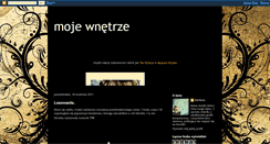 Desktop Screenshot of moje-wnetrze.blogspot.com
