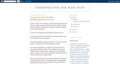 Desktop Screenshot of chiropractor-for-back-pain.blogspot.com