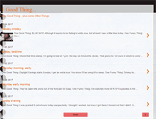 Tablet Screenshot of 1goodthing.blogspot.com