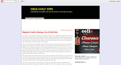 Desktop Screenshot of freegolftips.blogspot.com