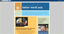 Desktop Screenshot of betterworldasia.blogspot.com