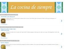 Tablet Screenshot of lacocinadesiempre.blogspot.com