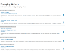Tablet Screenshot of developingwriters.blogspot.com
