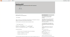 Desktop Screenshot of nettingdotnet.blogspot.com