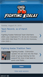 Mobile Screenshot of fightingkoalastriathlonteam.blogspot.com