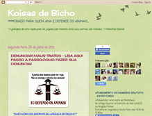 Tablet Screenshot of koisasdebicho.blogspot.com