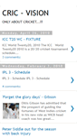 Mobile Screenshot of cric-vision.blogspot.com