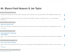 Tablet Screenshot of mtblancofossilmuseum.blogspot.com