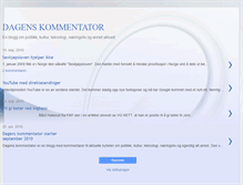Tablet Screenshot of dagenskommentator.blogspot.com