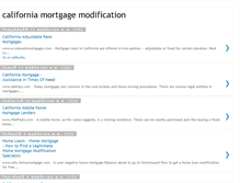 Tablet Screenshot of californiamortgagemodification.blogspot.com