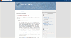 Desktop Screenshot of echothepatient.blogspot.com
