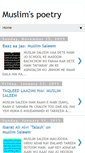 Mobile Screenshot of muslimspoetry.blogspot.com