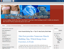 Tablet Screenshot of gainweightmusclefast.blogspot.com