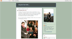 Desktop Screenshot of anyonecanknit.blogspot.com