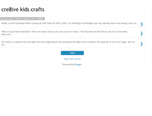 Tablet Screenshot of cre8ivekids.blogspot.com