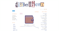 Desktop Screenshot of dialetticon.blogspot.com