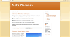 Desktop Screenshot of melswellness.blogspot.com