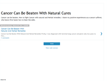 Tablet Screenshot of cancernaturalremedies.blogspot.com