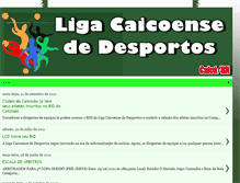 Tablet Screenshot of ligacaicoensededesportos.blogspot.com