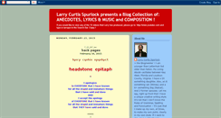 Desktop Screenshot of larrycurtisspurlock.blogspot.com