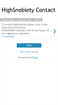 Mobile Screenshot of highsnobiety-contact.blogspot.com