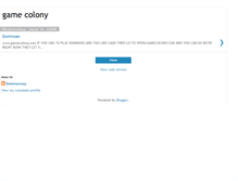 Tablet Screenshot of dominocrazy-gamecolony.blogspot.com