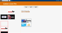 Desktop Screenshot of listenlivefm.blogspot.com