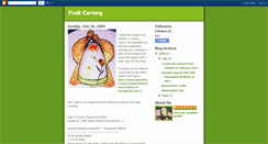 Desktop Screenshot of fruitcarving101.blogspot.com