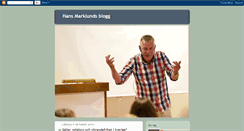 Desktop Screenshot of hansmarklundsblogg.blogspot.com