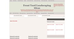 Desktop Screenshot of front-yard-landscaping-ideas.blogspot.com