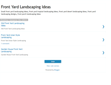 Tablet Screenshot of front-yard-landscaping-ideas.blogspot.com