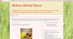 Desktop Screenshot of hebrewherbalhaven.blogspot.com