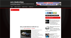 Desktop Screenshot of carsdealerships.blogspot.com