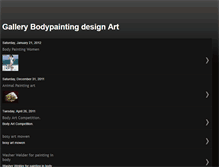 Tablet Screenshot of gallerybodypaintingdesignart.blogspot.com