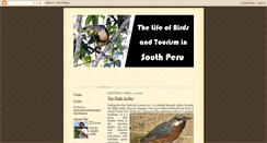 Desktop Screenshot of birdsandtourismsouthperu.blogspot.com