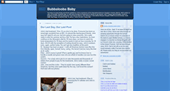 Desktop Screenshot of bubbaloobababy.blogspot.com