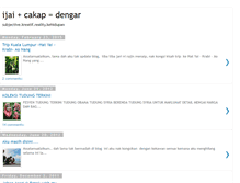 Tablet Screenshot of ijaicakapdengar.blogspot.com