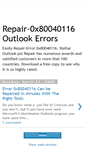 Mobile Screenshot of error-0x80040116.blogspot.com