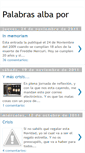 Mobile Screenshot of palabrasalbapor.blogspot.com