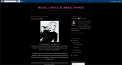 Desktop Screenshot of musiclyricsandangelwings.blogspot.com