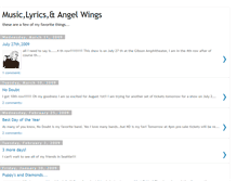 Tablet Screenshot of musiclyricsandangelwings.blogspot.com