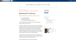 Desktop Screenshot of divorcelawsinutah.blogspot.com