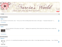 Tablet Screenshot of narciaworld.blogspot.com