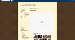 Desktop Screenshot of latindymetyme.blogspot.com